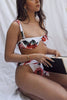 Floral Print High Waist Bikini Set
