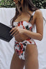 Floral Print High Waist Bikini Set