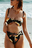 Floral Print High Waist Bikini Set