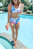 Tie Dye High Waist Bikini Set
