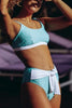 Print Knot Waist Bikini Set