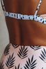 Print Knot Waist Bikini Set
