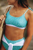 Print Knot Waist Bikini Set