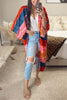 Tie Dye Stripe Kimono