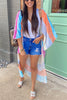 Tie Dye Stripe Kimono