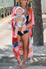 Tie Dye Stripe Kimono