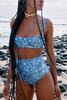 Floral Print High Waist Bikini Set