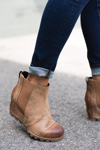 Vintage Wedge Non Shell Boots