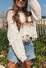 Confetti Ripped Hem Sweater