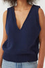Deep V Neck Loose Sweater Vest