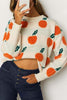 Orange O Neck Jumper Sweater