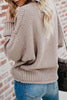 V Neck Bat Sleeve Sweater
