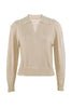 V Turndown Collar Sweater