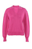 V Turndown Collar Sweater