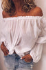 Off Shoulder Long Sleeve Loose Blouse