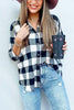 Versatile Button Plaid Pockets Shirt