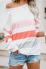 Dew Shoulder Stripe Long Sleeve T Shirt