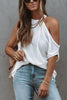 Cold Shoulder Sleeveless T Shirts
