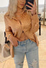 Button Leopard Long Sleeve Shirt