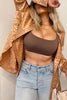 Button Leopard Long Sleeve Shirt