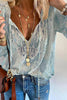 Lace Loose Long Sleeve Blouse