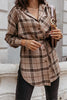 Grid Button Long Sleeve Shirt