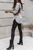 Grid Button Long Sleeve Shirt