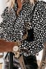 Ruffles Button Long Sleeve T Shirt