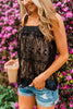 Lace Square Neck Sleeveless Top