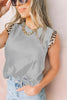 Leopard Patchwork Sleeveless T Shirt
