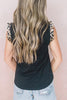 Leopard Patchwork Sleeveless T Shirt