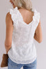 Textured Ruffle Sleeveless Tank