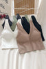 Elastic Wide Strap V Neck Brami