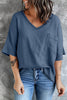 Pockets V Neck Blouse