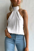 Halter Neck Tie Back Top