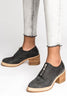 Zipper Mid Heel Pumps