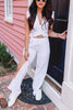 Ruffles Crop Slit Pants Set