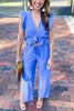 Ruffles Crop Slit Pants Set