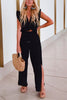Ruffles Crop Slit Pants Set