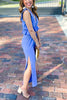 Ruffles Crop Slit Pants Set