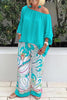 Dew Shoulder Bat T Shirt Pants Set
