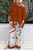 Dew Shoulder Bat T Shirt Pants Set