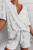 Daisy Print T Shirt Short Set