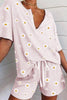Daisy Print T Shirt Short Set