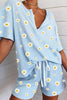 Daisy Print T Shirt Short Set