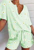 Daisy Print T Shirt Short Set