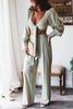 Knot Crop Top Wide Leg Pants Set