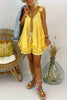 Ruffles Sleeveless Blouse Shorts Set