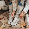 Lydiashoes Platform Lightweight Ankle Lace-Up Boots