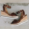 Lydiashoes Casual Daily Comfy Adjustable Buckle Wedges